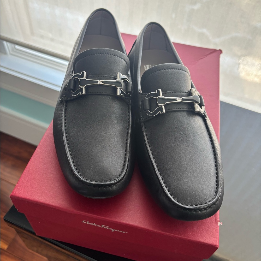 Salvatore Ferragamo Black Men's Loafers NEVER WORN!!!!!!